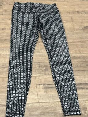 NWOT Lululemon Wunder Under Pant Full-On Luon Tri Geo Silver Spoon Black 4